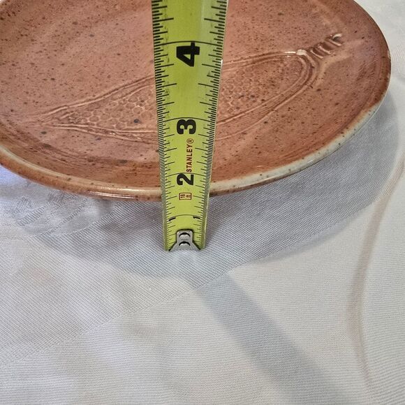 Robert Bob Hasselle Art Pottery Studio Stonware Plate 10" Vintage - Picture 9 of 9